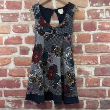 Anthropologie Maeve Fairchild Dress Womens S Multicolor Floral Knit Fit Flare