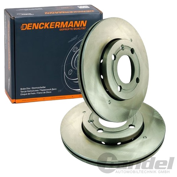 2X Denckermann Bremsscheiben 239Mm BelÜFtet Vorne Passend FüR Seat Arosa Vw Lupo-image