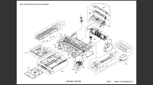 Parts From Epson Expression Premium XP-640 All-In-One Inkjet Printer - Picture 3 of 43