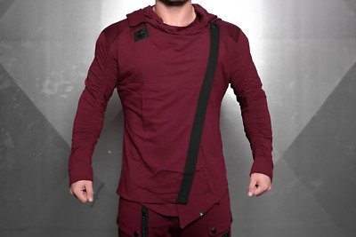 4Invictus Elementum Asymmetric Vest   Bordeaux Red