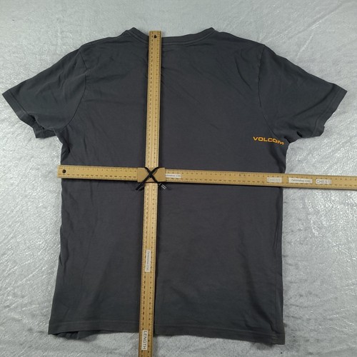Volcom Shirt Grey Modern Fit Size S Cotton Short Sleeve Adult Basic - Picture 5 of 9