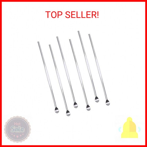 6pcs Stainless Steel Ear Pick Metal Ear Spoon Ear Cleaner Tool Earwax Removal Ki