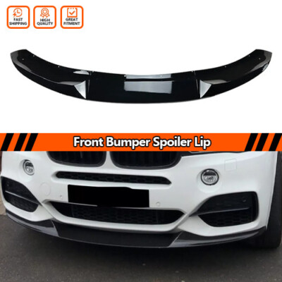 For 2014-2018 BMW X5 F15 M Sport Front Bumper Lower Spoiler Splitter Lip Black