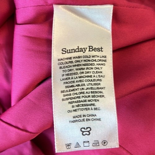 LN Aritzia Sunday Best Pink Shimmer Satin Mini Dress - 2 - Picture 13 of 16