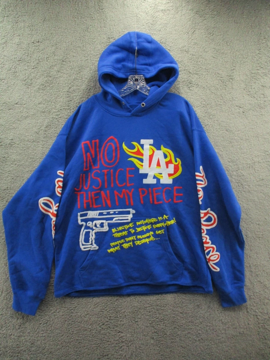 Homme + Femme Hoodie Jacket Pullover Blue LA No Piece Mens Size X Large XL  | eBay