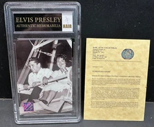 Elvis Presley Authentic Hair Memorabilia Sealed With Trading Card #320 Certified