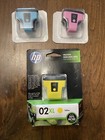 Genuine HP02 XL Yellow Ink Cartridge C8732WN NEW EXP May 2014 Bundle Cyan
