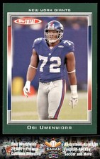 2006 Topps Total #434 Osi Umenyiora New York Giants