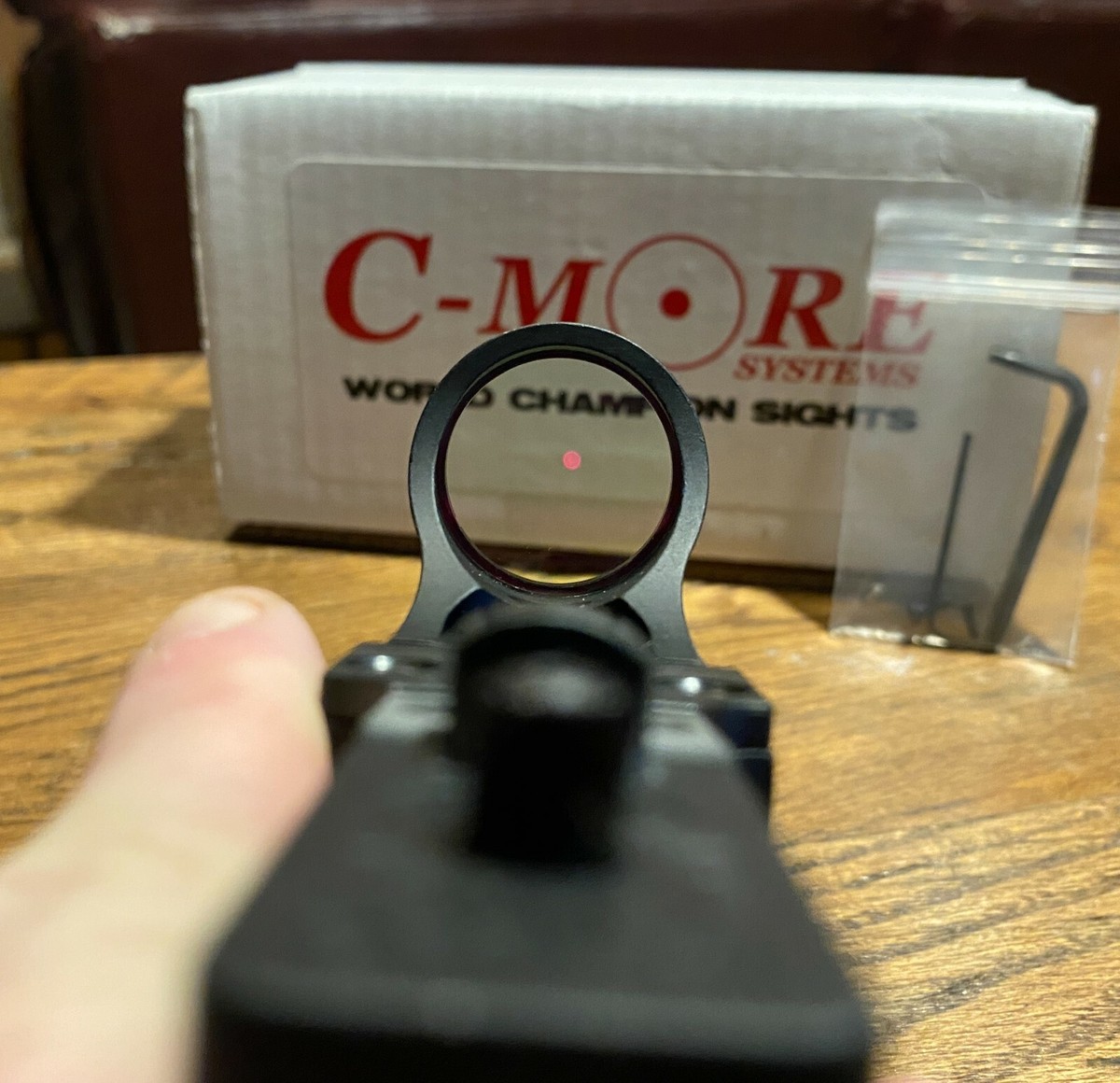 C-More® RAILWAY Red Dot Holographic ALUMINUM Sight, CLICK
