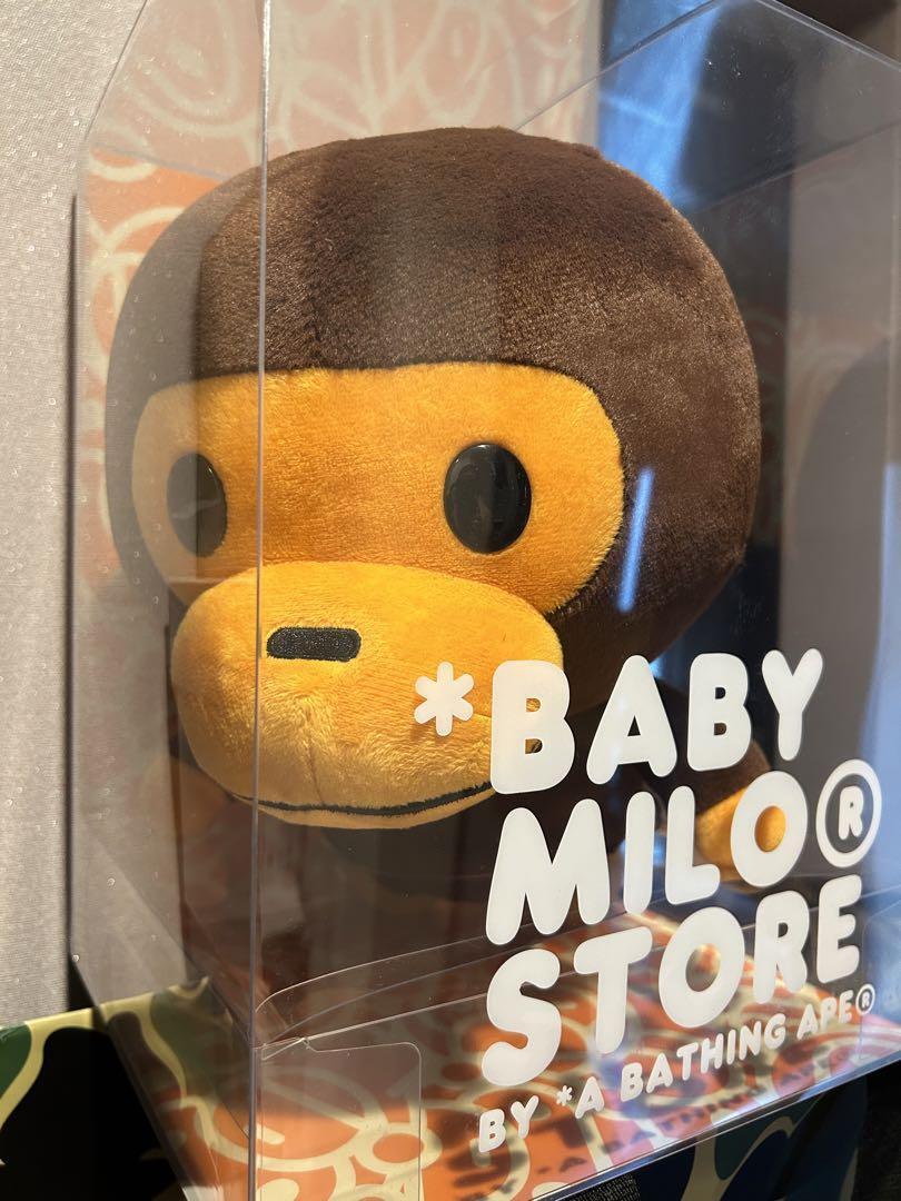 A BATHING APE BABY MILO Plush Genuine Domestic Product Navy Blue #3858b7