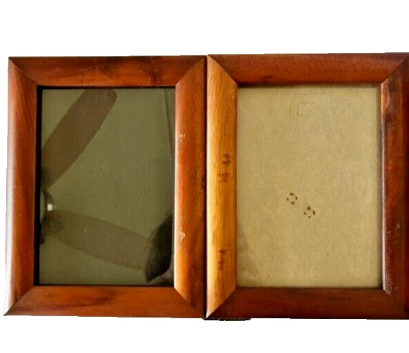 2 VINTAGE HAWAII SOLID CURLY KOA WOOD FRAMES. 6.5