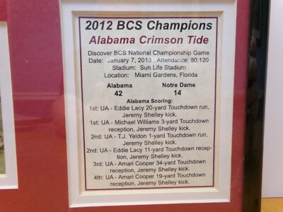 ALABAMA CRIMSON ROLL TIDE RARE PAST PRESENT PHOTO PLAQUE BRYANT