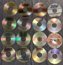 16 Action Illustrated Clip Art EPS Vector Images,Screen Printing Huge Collection