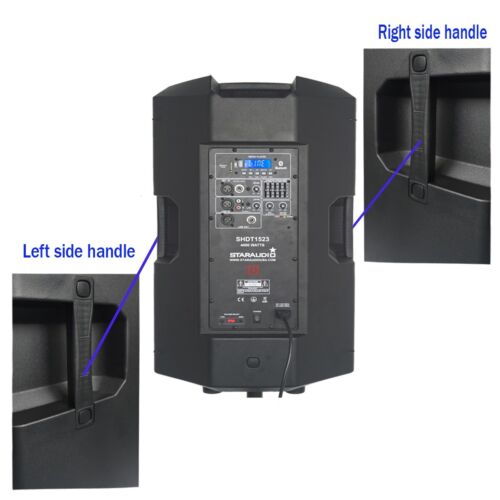 2X 15" 4000W Active Powered PA Speakers 2-Way Karaoke Bluetooth TWS DJs Speaker - Picture 10 of 24