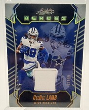 2023 Panini Absolute Football CeeDee Lamb Heroes Patch Gold /99 
