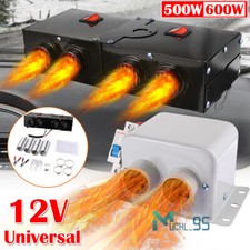 4 Hole Car Heater Portable Electric Heating Fan Defogger Defroster Demister 12V