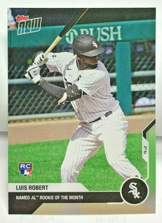Luis Robert 2020 Topps Now MLB Baseball RC of the Month #204 WHITE