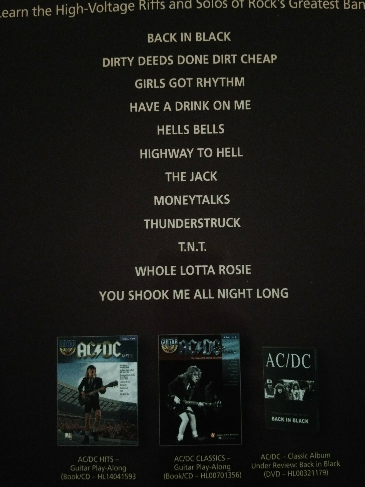 AC/DC GUITAR TAB / TABLATURE / ***BRAND NEW*** / SIGNATURE LICKS ...