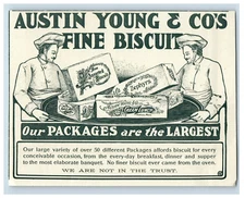 1912 Austin Young & Co Biscuits Print Ad S87E