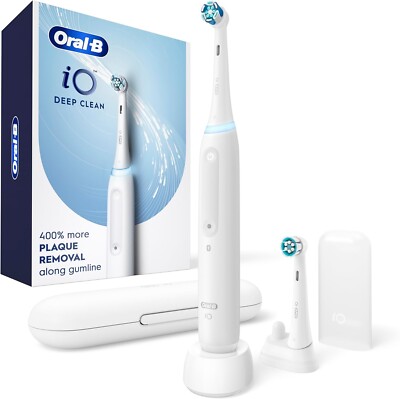Oral-B iO Series 3 Deep Clean Rechargeable Electric Powered Toothbrush, White