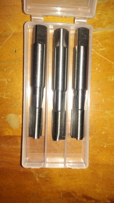 HSS Hand Tap 3x set UNS 5/8 X 27 RH Taper Intermediate bottom ISO NEW
