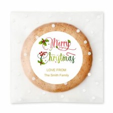 Personalized Christmas Stickers Label Business Corporate Shop Christmas Greeting