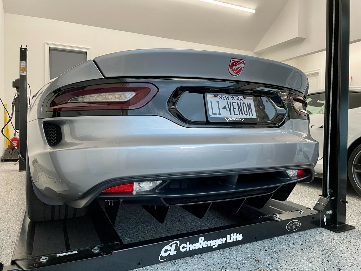 Viper ACR Style Rear Diffuser Blade Kit – Gen5 2013-2017, Aluminum, Black Painted, 4-Piece