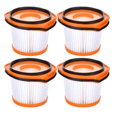 Fits For Shark WS620 WS630 WS631 XFFWV360 Wand Vac Vacuum Fabric Filter 4pk F687