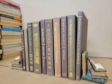 Lot of 6 Hardcover BROWN Shades Mix Books for Staging Prop Decor Modern Design