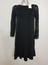 Jack Wills Werrington Star Lace Dress Black Ladies Size uk 10 New