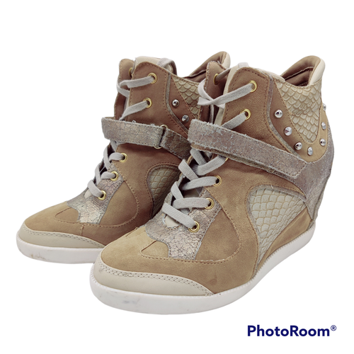 guess hidden wedge sneakers