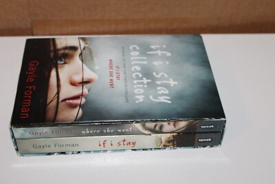 GAYLE FORMAN WHERE SHE WENT IF I STAY BOXED SET 2 BOOKS YOUNG ADULT FREE SHIP!
