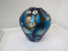 Carl Radke for Phoenix Studio Blue   millefiori Floral design