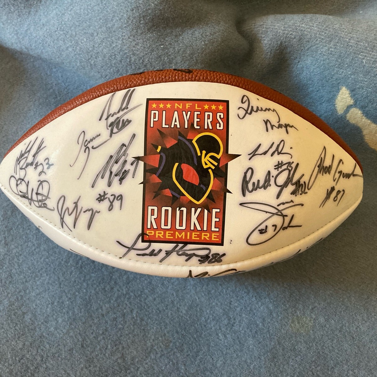 Drew Brees 2001 NFL Rookies Multi Signed Football 36 Sigs Beckett