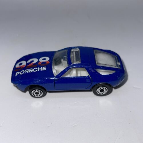 Vintage Zee Zylmex Porsche 928 Diecast Blue P376 1:64 Good Condition
