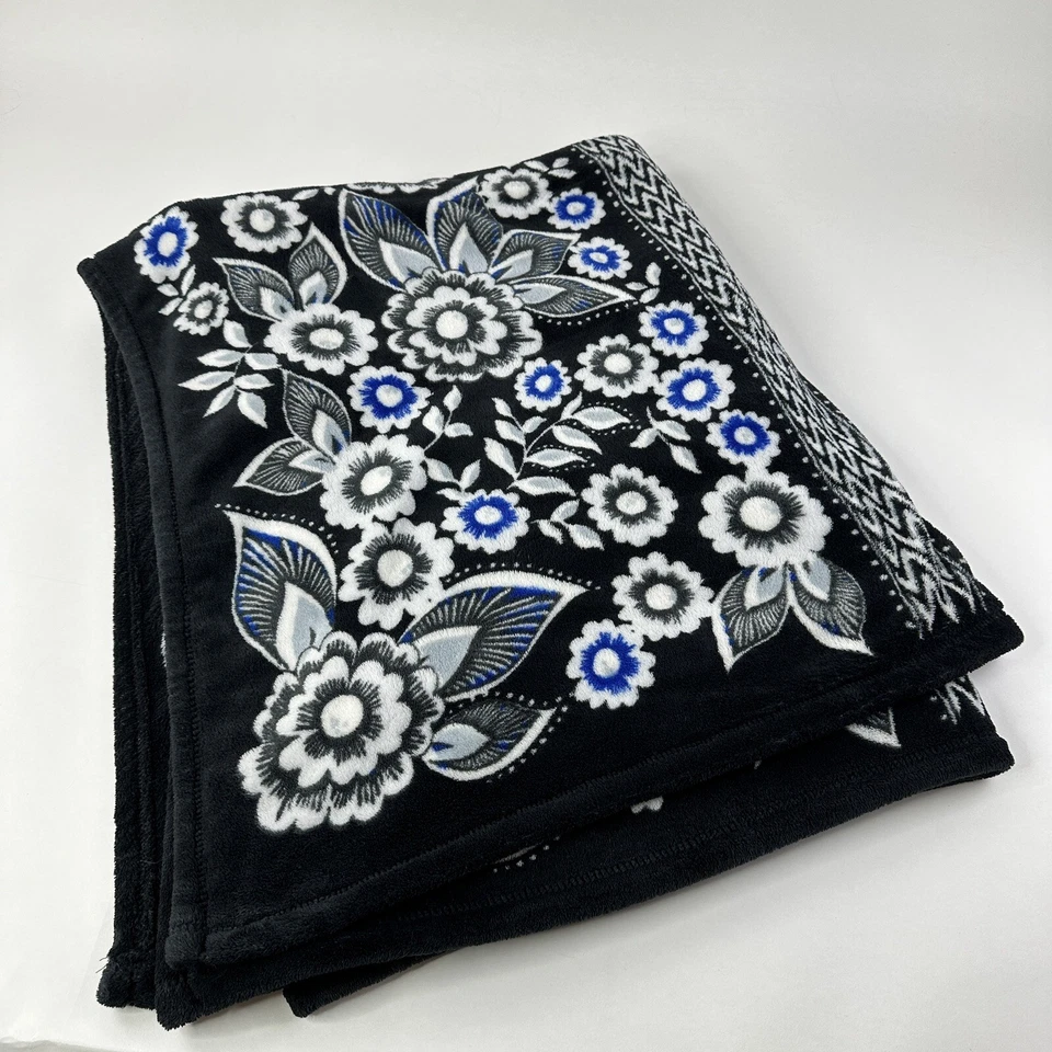 VERA BRADLEY Manta de felpa polar Snow Lotus 80" X 50" #12408-i66 Foto 2 de 4