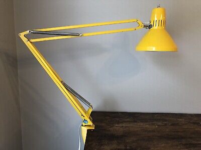 Ledu Drafting Lamp Task Yellow Vintage Clamp Mid Century Mcm Ledu Drafting Lamp Task Yellow Vintage, Drafting Lamp Clamp