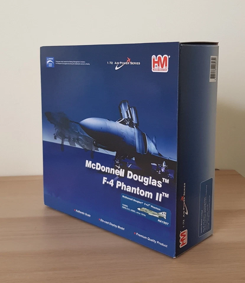 Hobby Master 1/72 HA1997 F-4J Phantom II, USMC VMFA-212 Lancers, WD10 - Image 4 of 4