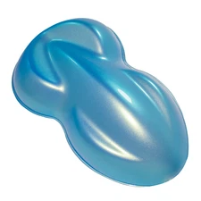 Mother of Pearl Over Race Blue Basecoat Quart Car Motorcycle Paint Kit
