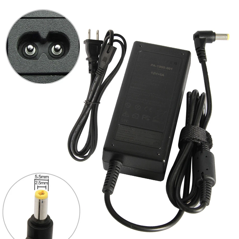 AC Adapter For HP 2011X 2211X 2311X LED LCD Monitor Charger Power Supply Cord ak - Image 2 of 4