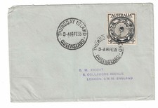 1955 Thursday Island Queensland Australia Cover to England