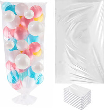 Balloon Transport Bags 8 Pack - 98.4"X59" Heavy-Duty Reusable Clear Plastic Bags
