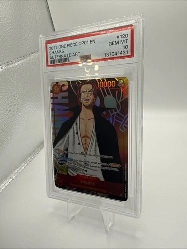 2022 One Piece TCG Shanks OP01-120 Romance Dawn SEC PSA 10