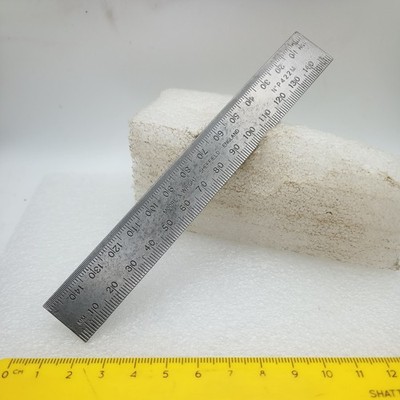 Vintage Rare Moore & Wright No P 422 M 150mm Engineers Rule Machinist England