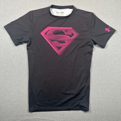Under Armour Alter Ego Superman Compression Shirt Mens XL Black