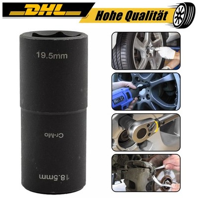 Für Ford Radmuttern Nuss 18,5mm/19,5mm Doppelkopf Radmutternschlüssel. DHL