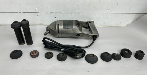 Vintage Sioux Model 129 Valve Seat Angle Grinder With Accessories