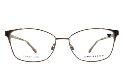 Lenton & Rusby Eyeglasses Frames LR5011 200 BROWN Cat Eye 54-15-135