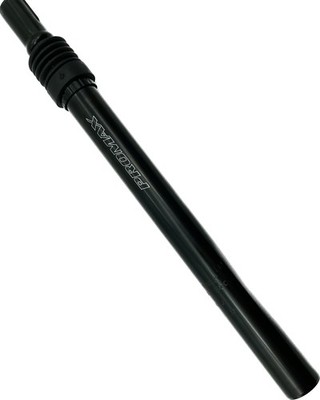 Promax Fahrrad Sattelstütze gefederte Kerzensattelstütze Alu schwarz Ø27,2-31,8