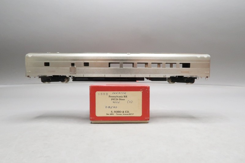 HO BRASS SOHO 1802 PRR PENNSYLVANIA DINER DINING CAR #4526 PLATED KUMATA